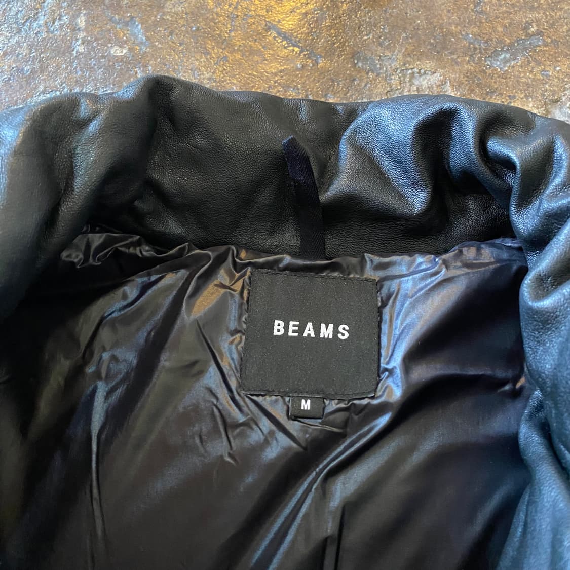 (M) Beams 빔즈 양가죽 패딩 자켓 상품이미지3