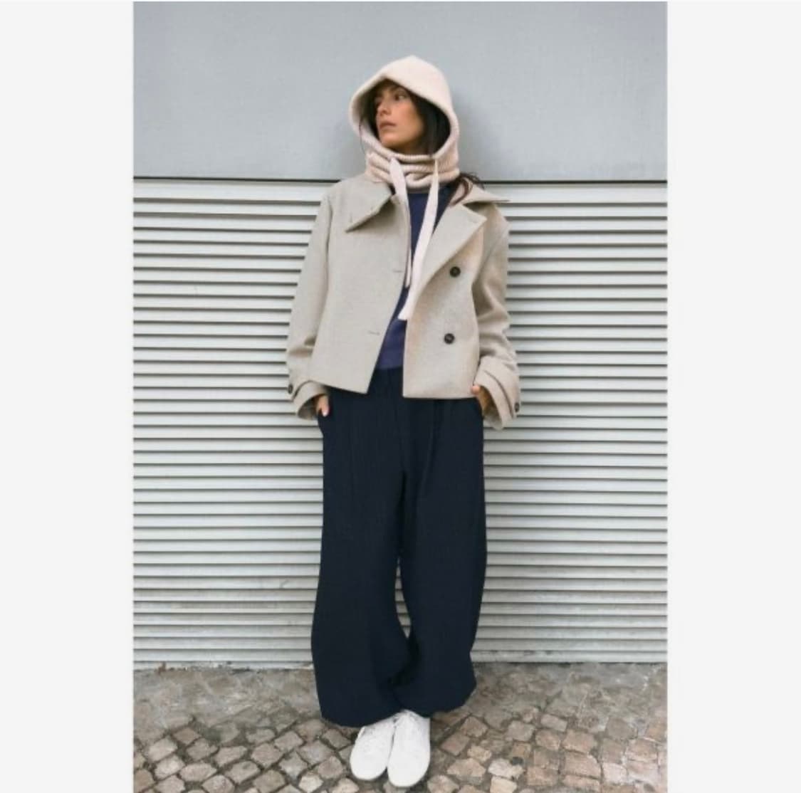 자라 하이넥 숏코트 상품이미지3