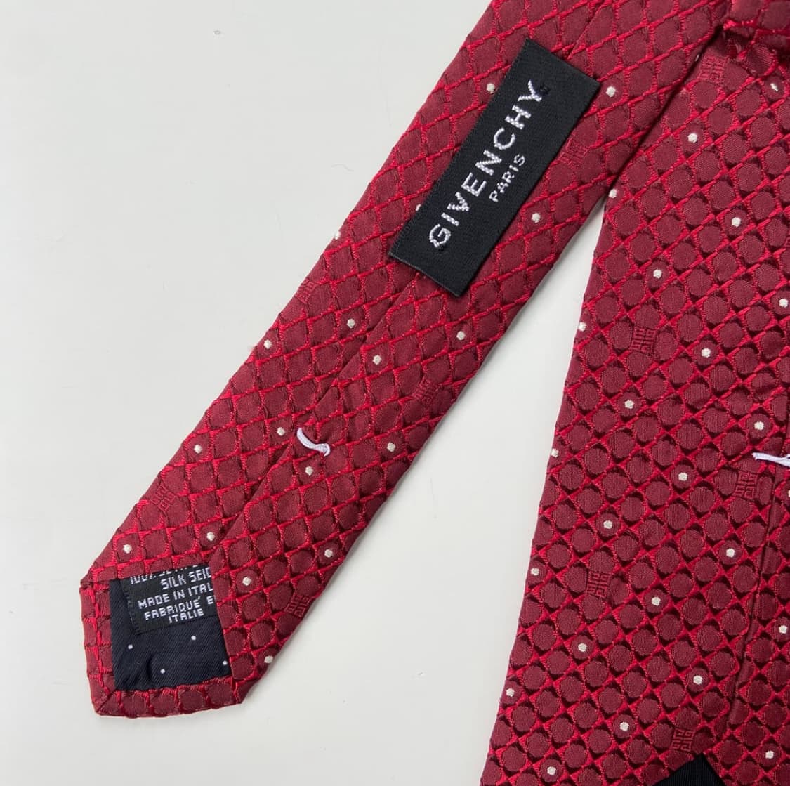 지방시 신형라벨 모노그램 정품 명품넥타이 (GIVENCHY)8.7cm 상품이미지5
