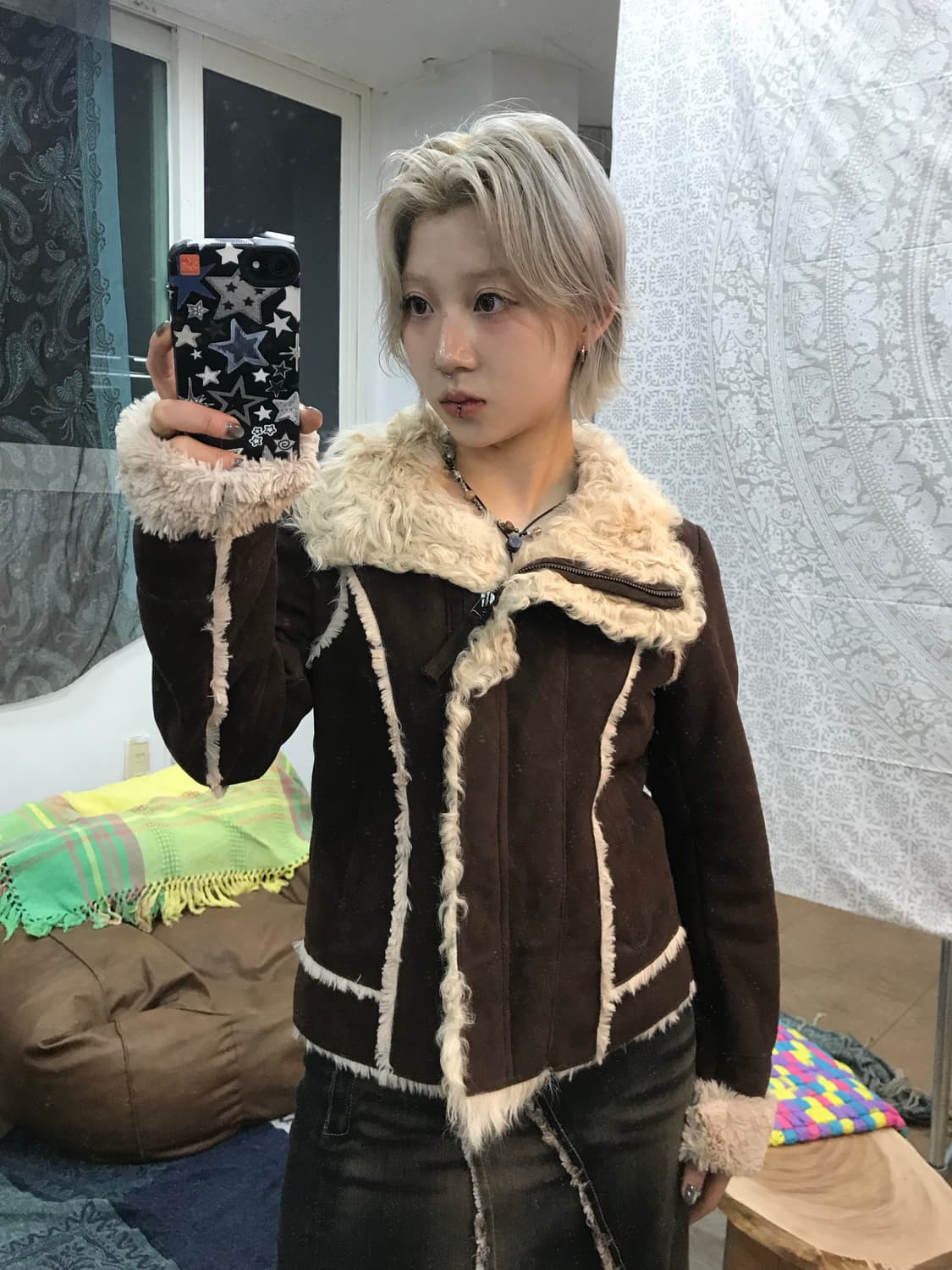 지고트 여성 빈티지 무스탕  상품이미지1