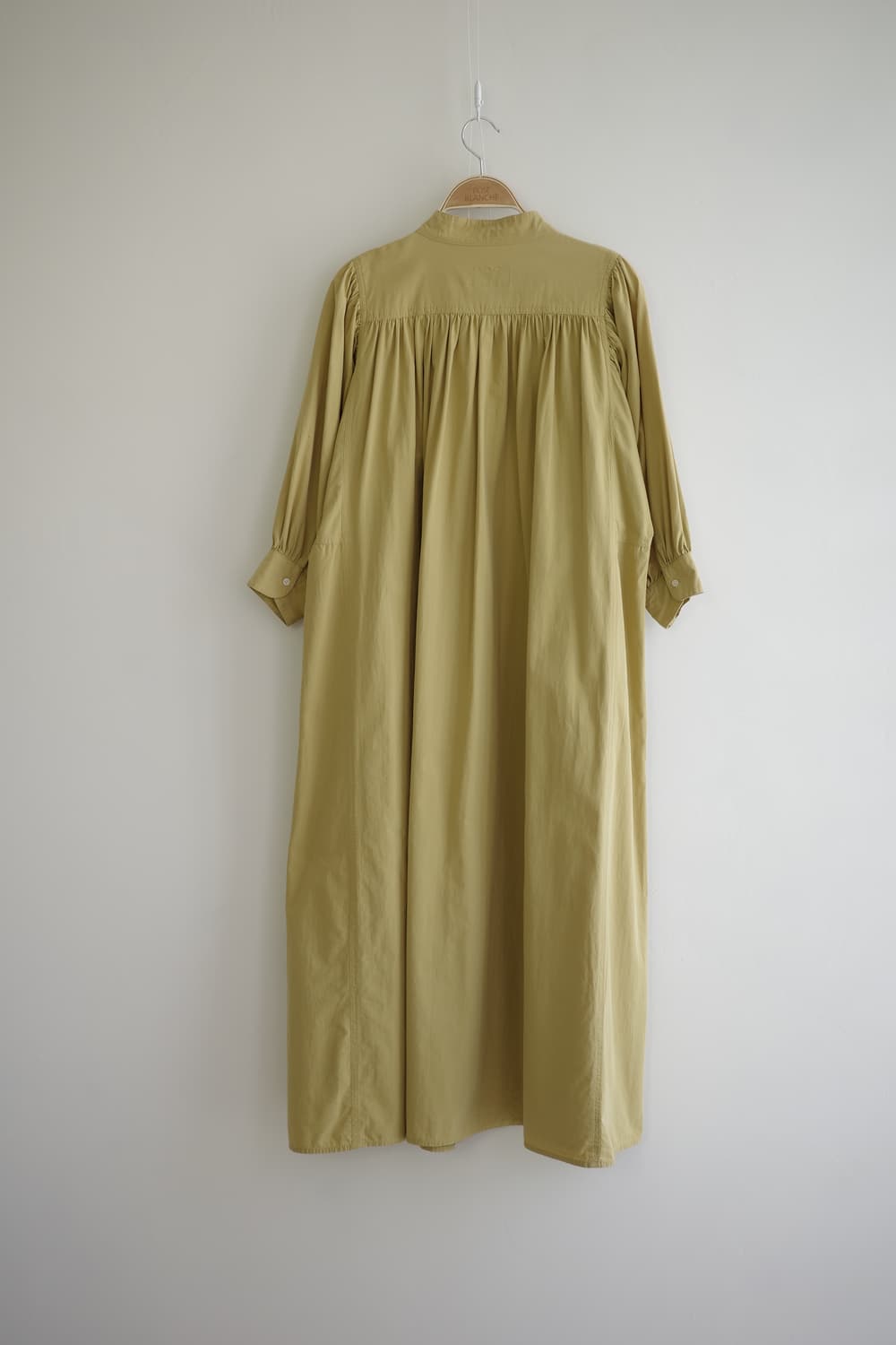 LAKOLE 겨자색 셔츠형 롱 원피스 상품이미지5