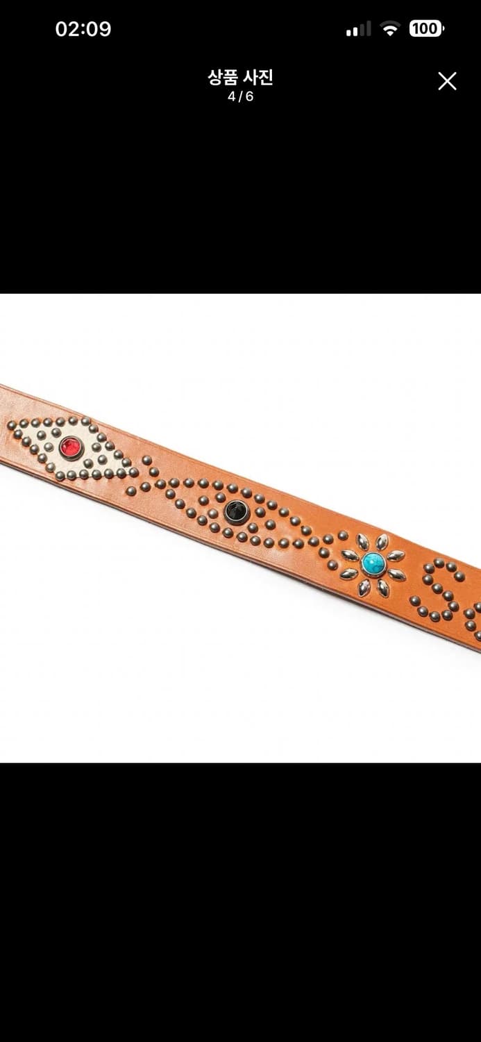 샌디앤로지스 x 큐스레더 스터드 벨트 상품이미지4