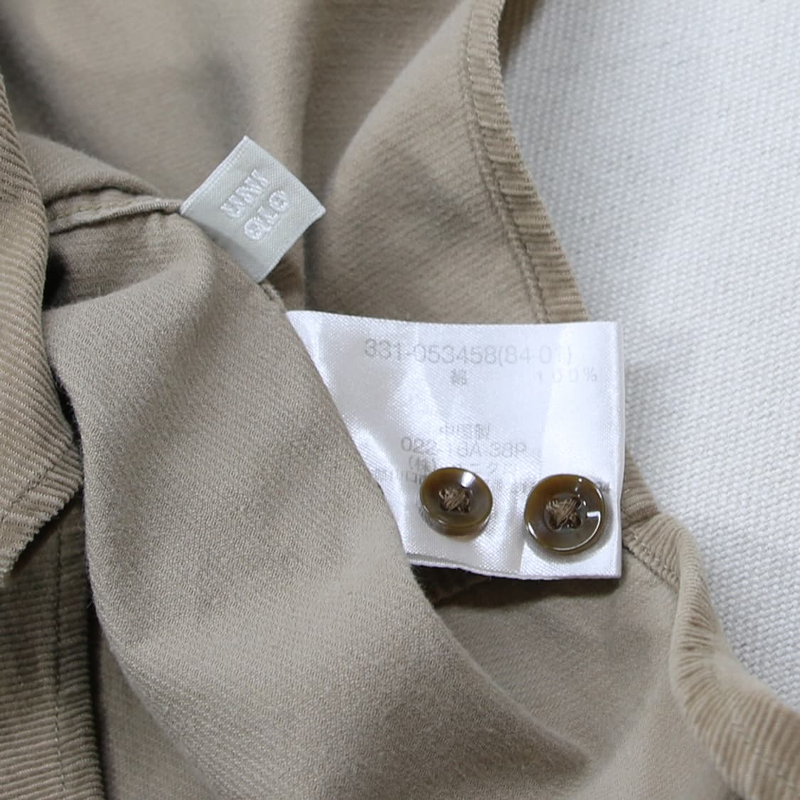 (착용컷) 유니클로 코듀로이 셔츠 (남성용 100) 상품이미지7