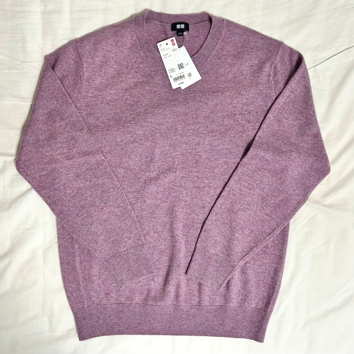 [새상품] 유니클로 100% 캐시미어 니트 남성 L 상품이미지3