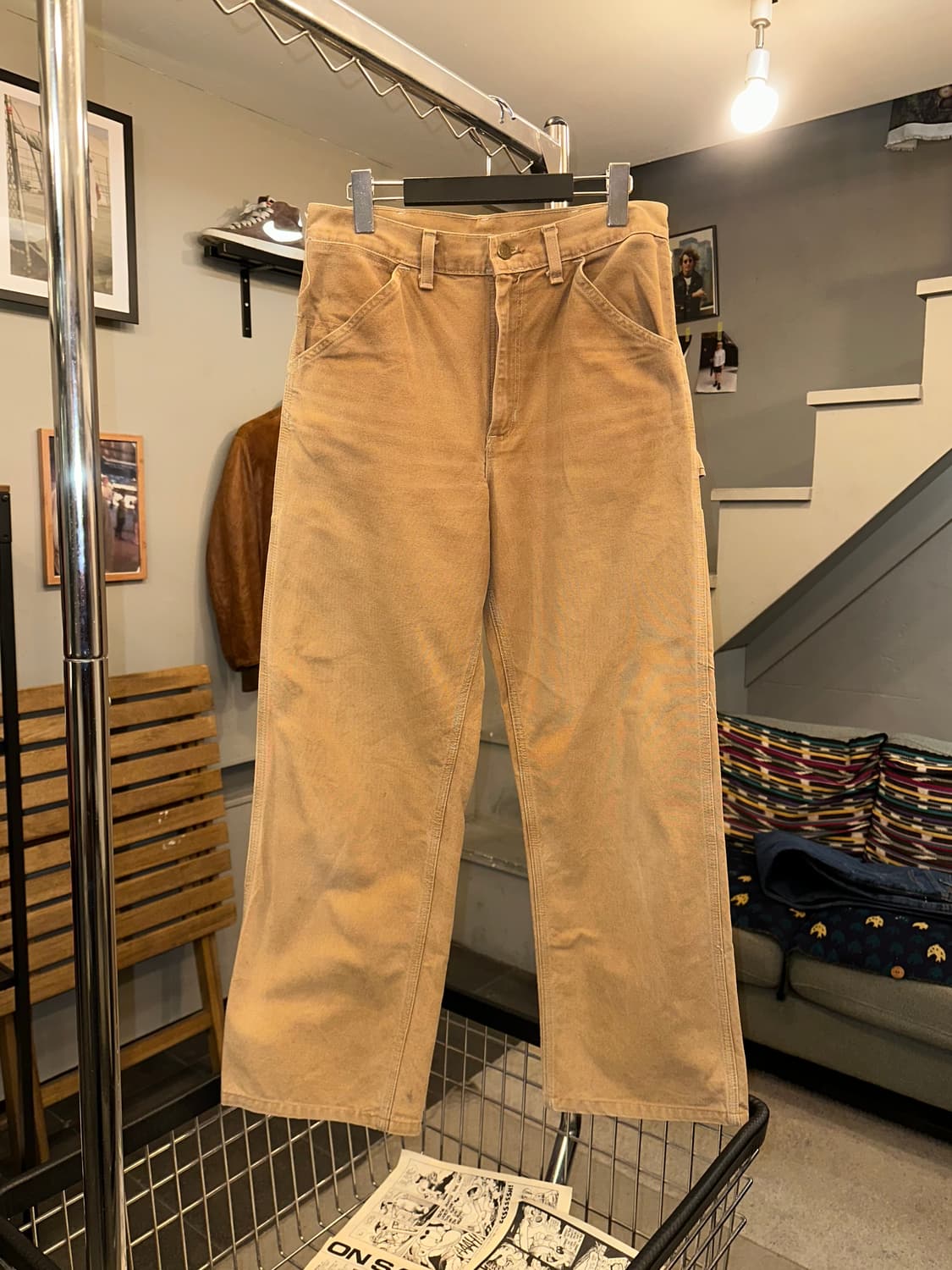 80-90’s Carhartt canvas carpenter pants 상품이미지3