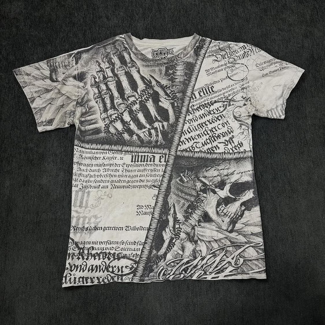 gothic lettering printing short 상품이미지4