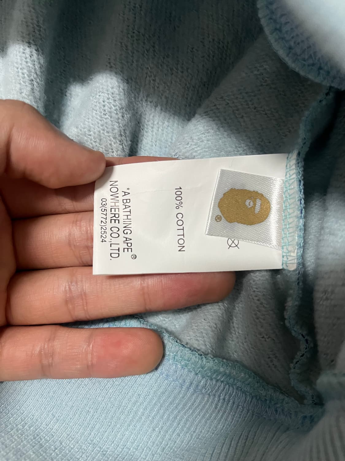 베이프 X 안티소셜클럽 블루 카모 후드티 상품이미지6