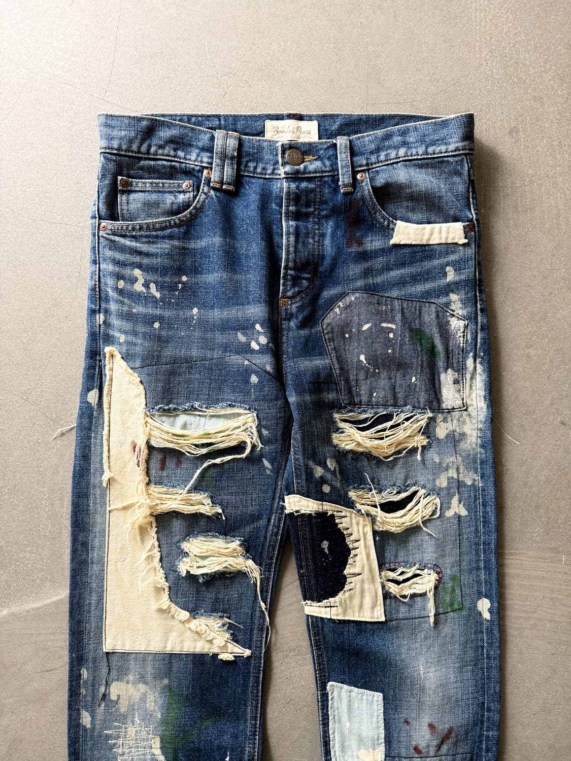 Bonds & Peace Patchwork Denim Pants 상품이미지3
