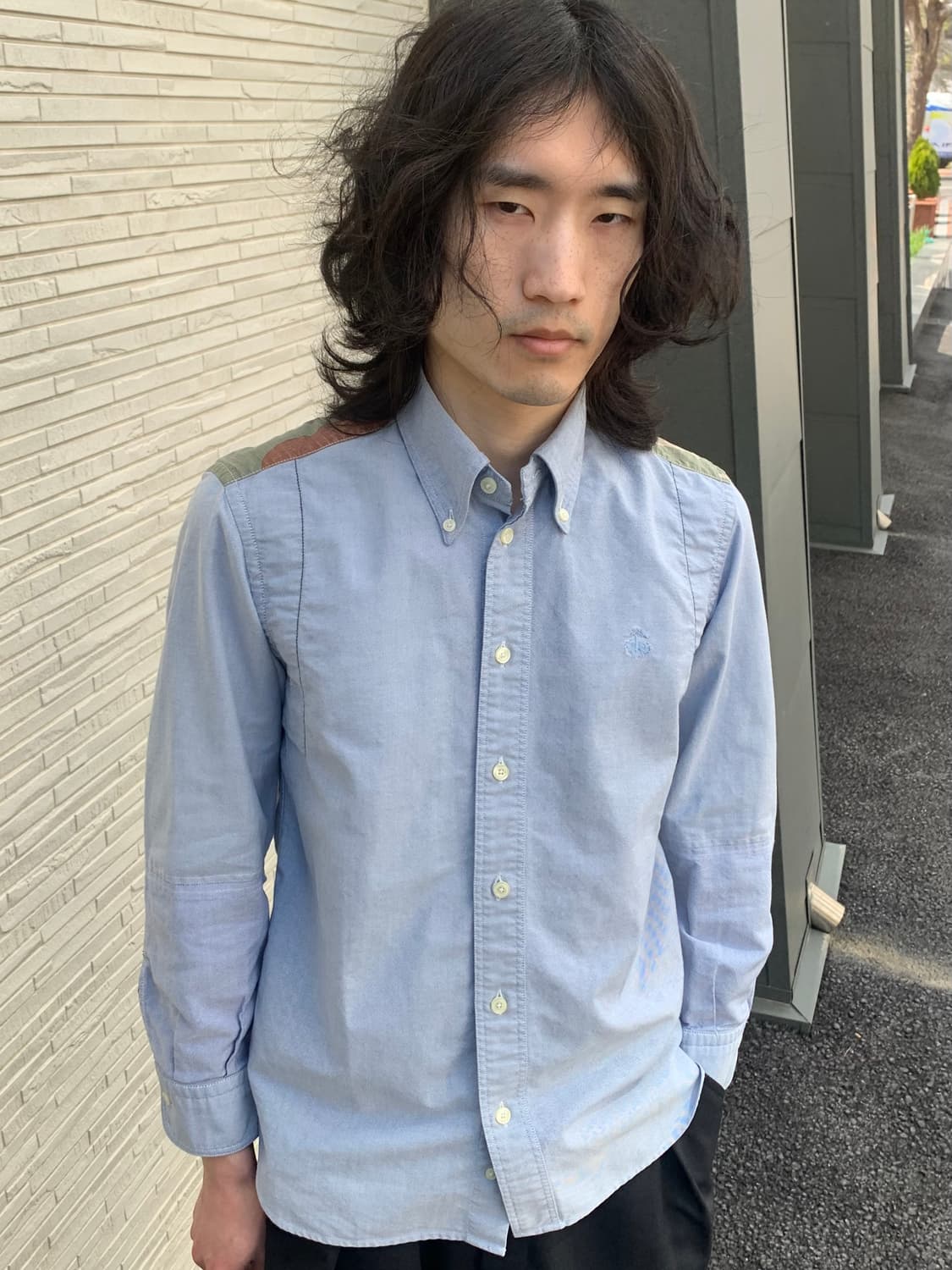 준야 와타나베 x 브룩스 브라더스 패치워크 셔츠 상품이미지1