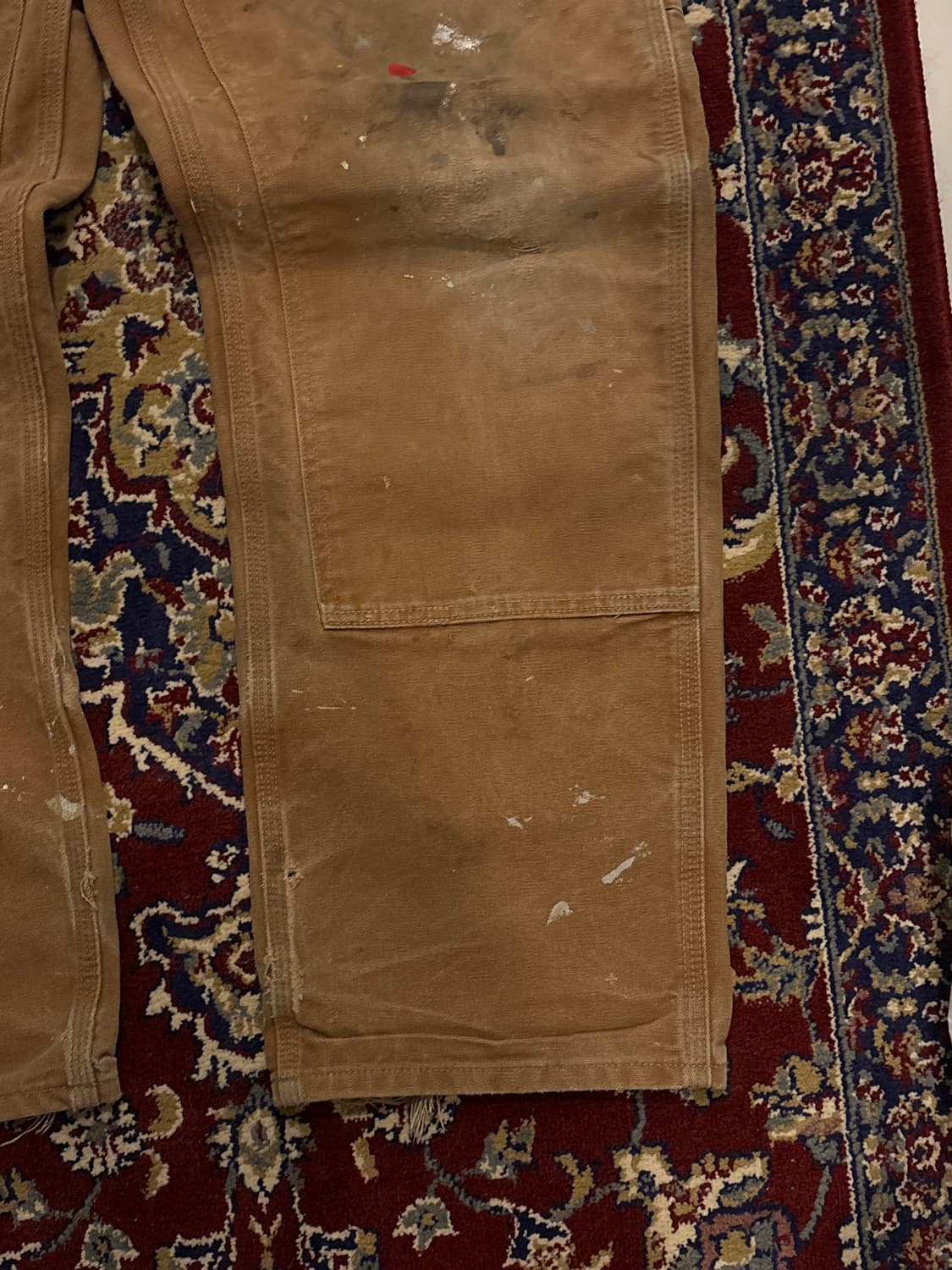 [B136] 빈티지 칼하트 더블니 브라운 썩블니 덩가리핏  상품이미지3