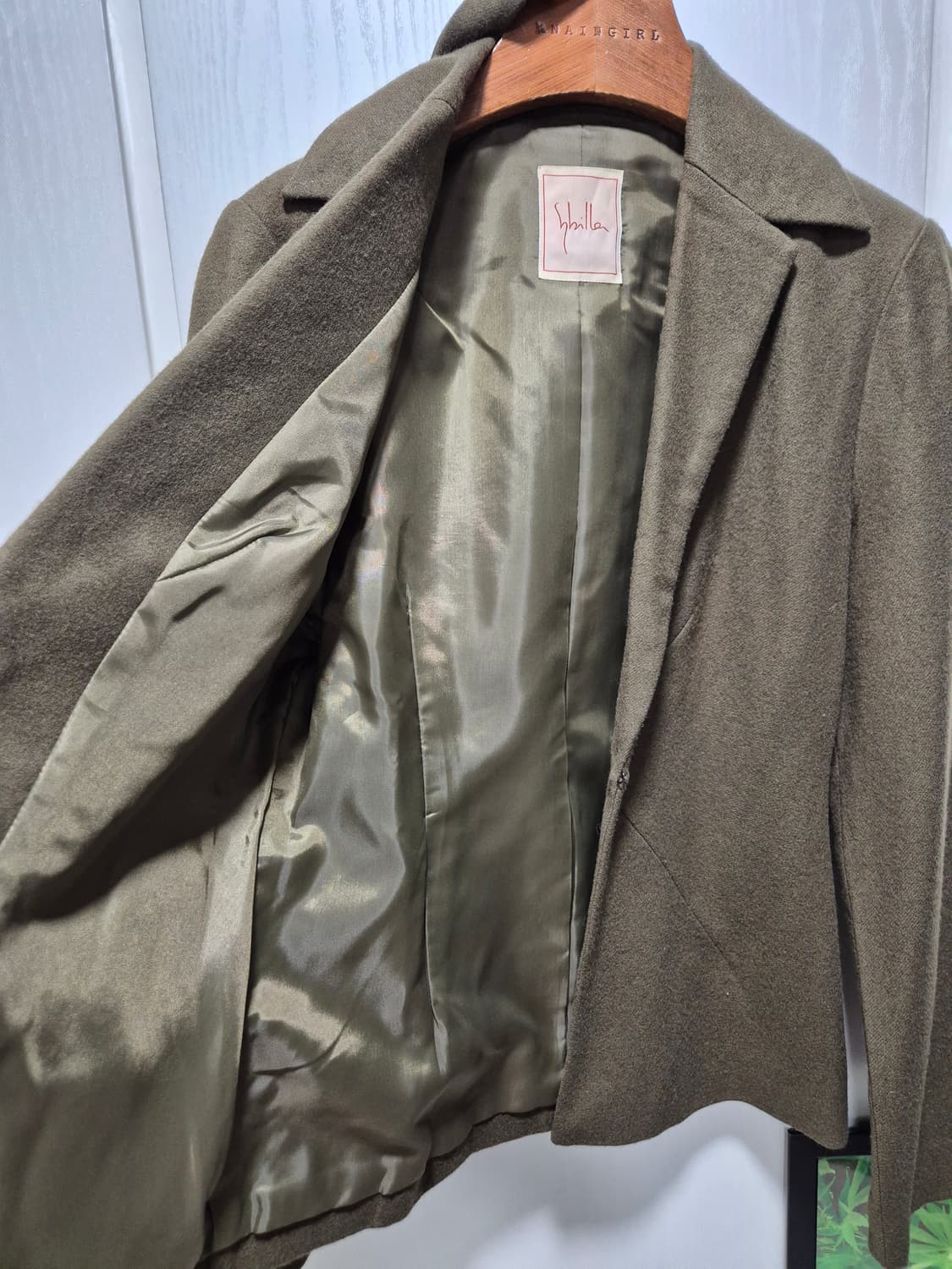 (세일)JPN 카키색 숏 자켓 벨트 스타일 상품이미지7