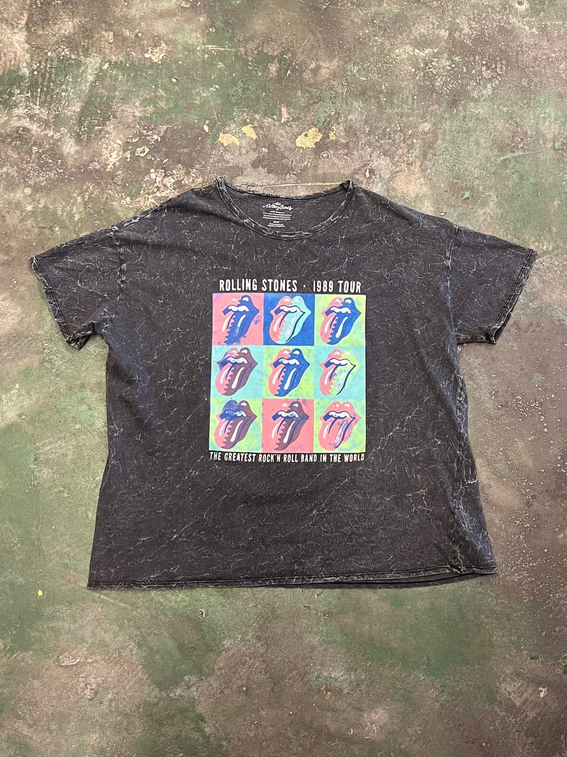 [XL] 롤링스톤즈 1989 투어 머천다이즈 빈티지 반팔 티셔츠 상품이미지1