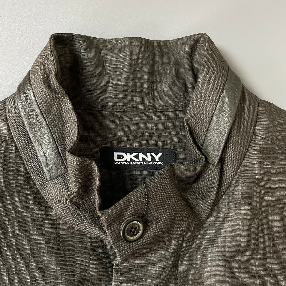 DKNY 차콜 스탠드넥 필드자켓 S 상품이미지5