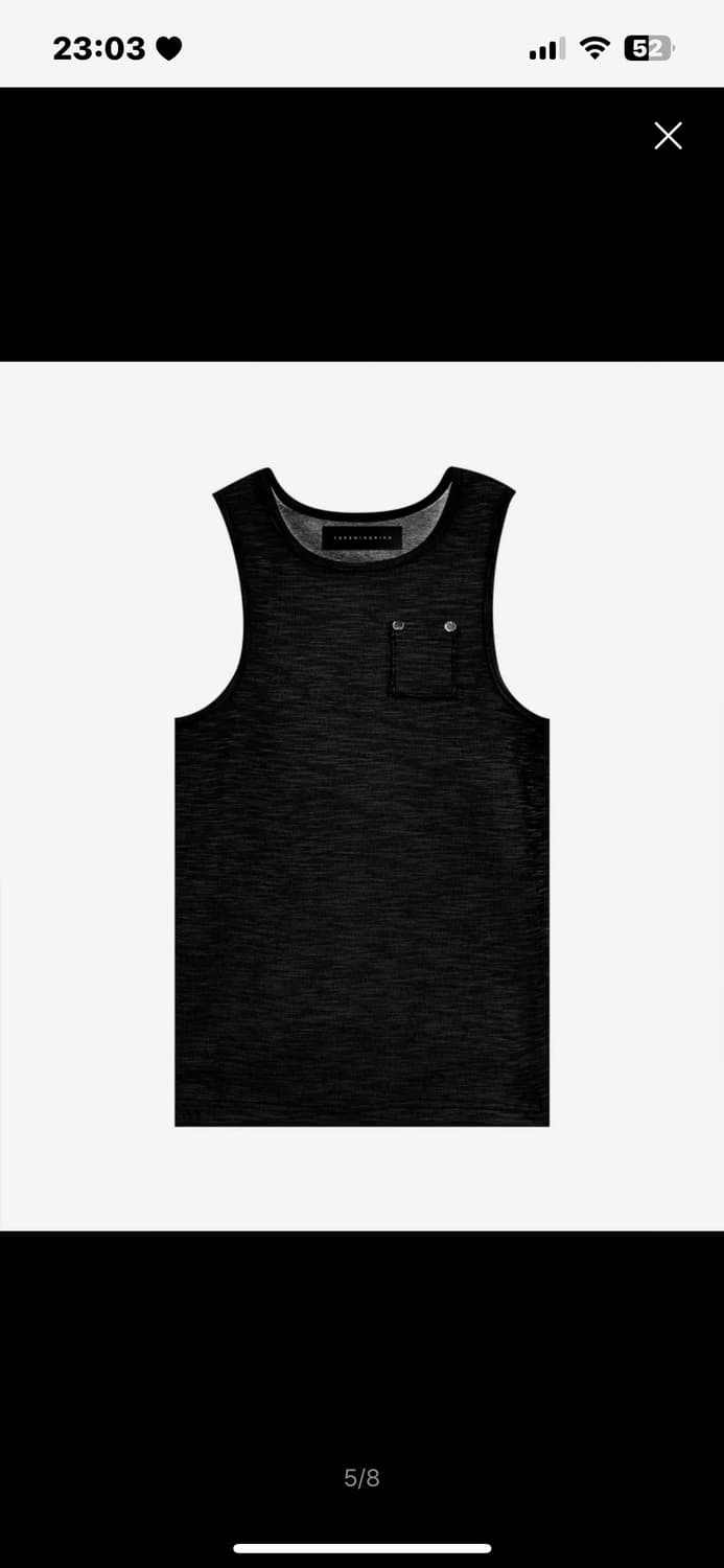 트리밍버드 Washed Pocket Sleeveless Charcoal 상품이미지1