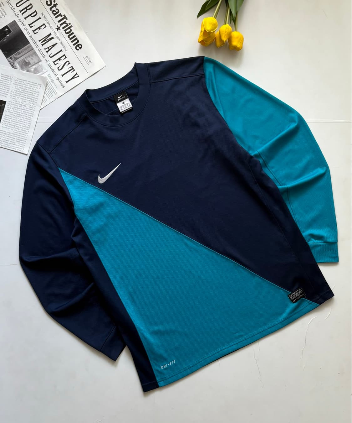 Nike 나이키 빈티지 롱슬리브 블루 져지  상품이미지1