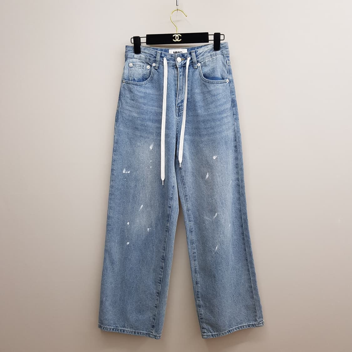 MM6 메종마르지엘라 페인트 디테일 와이드 데님 팬츠 36사이즈 상품이미지1