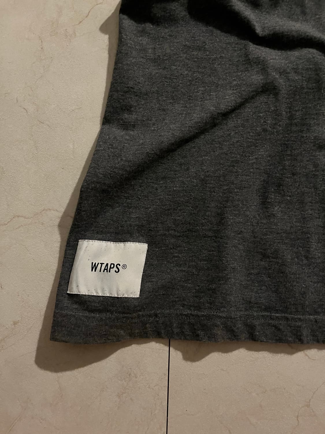 더블탭스 자카드 립 티셔츠 size 3 상품이미지3