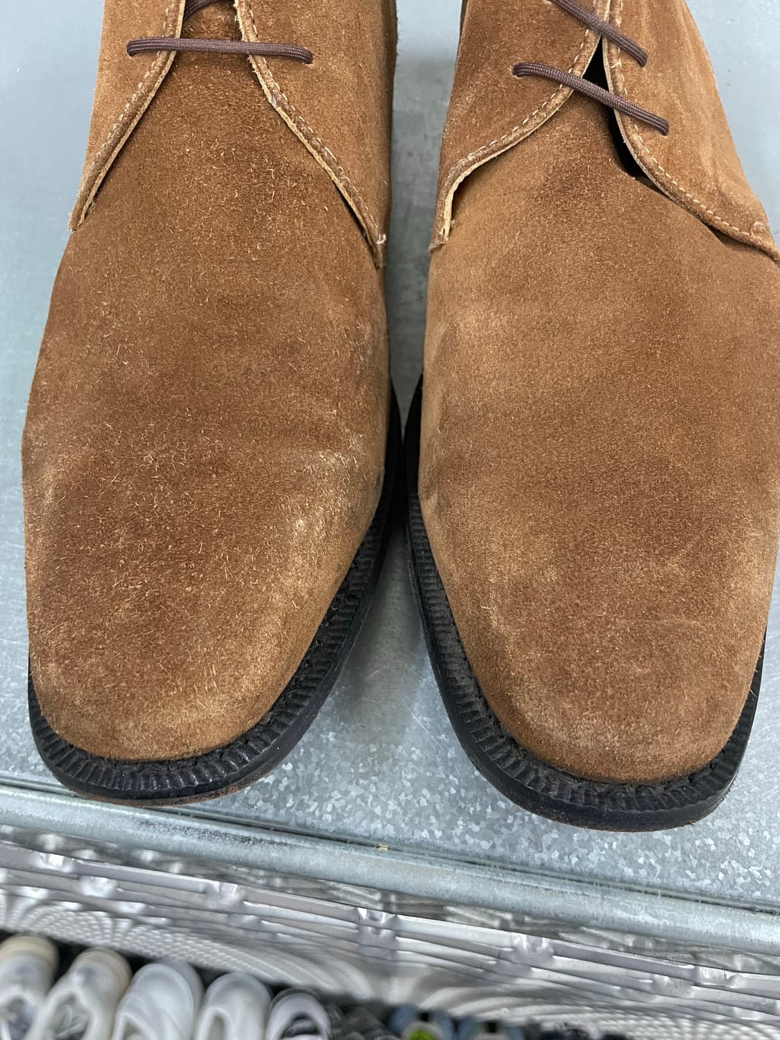 존 화이트 스웨이드 슈즈 9 상품이미지7