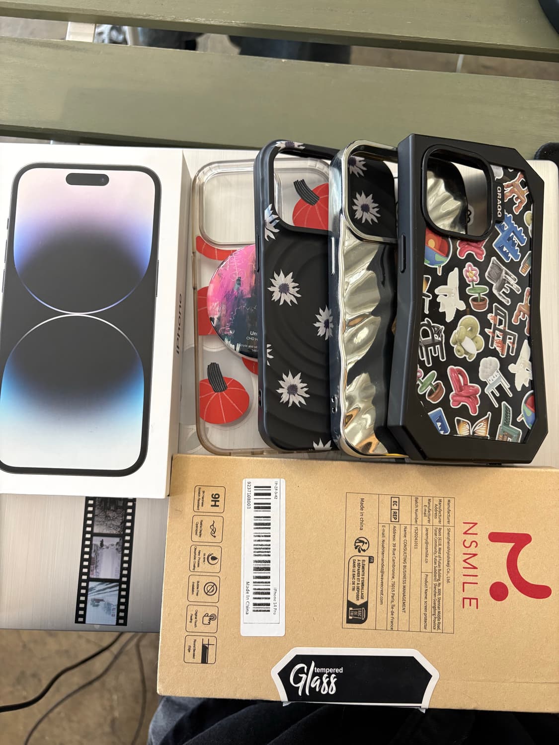 아이폰 14프로 블랙 128GB 박스 + 케이스 4개, 필름2매 상품이미지10