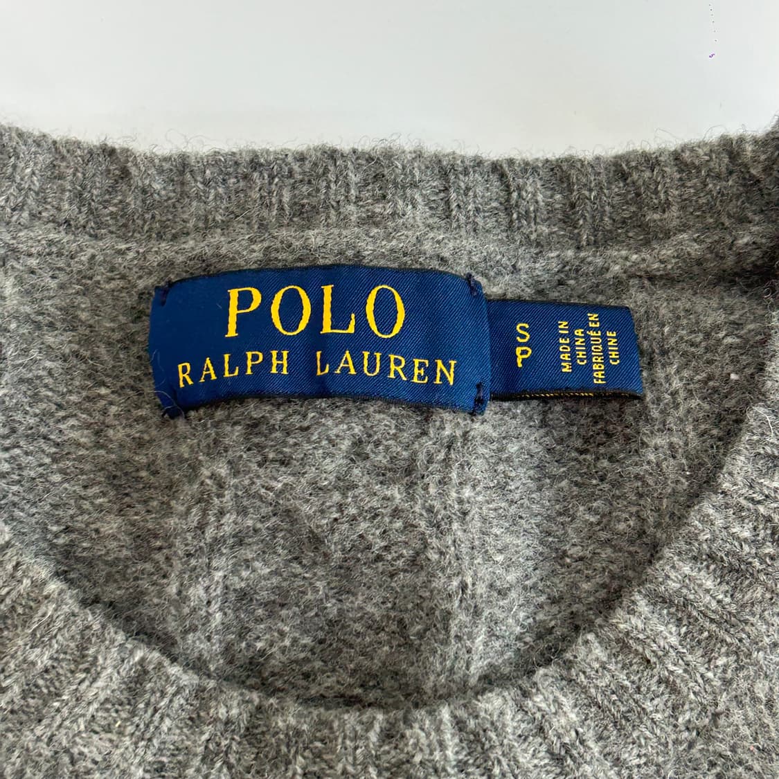 Polo 폴로 그린포니 차콜케이블 니트 상품이미지5