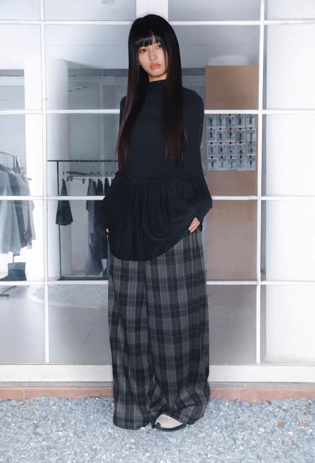 코이세이오깔 체크 팬츠 상품이미지3