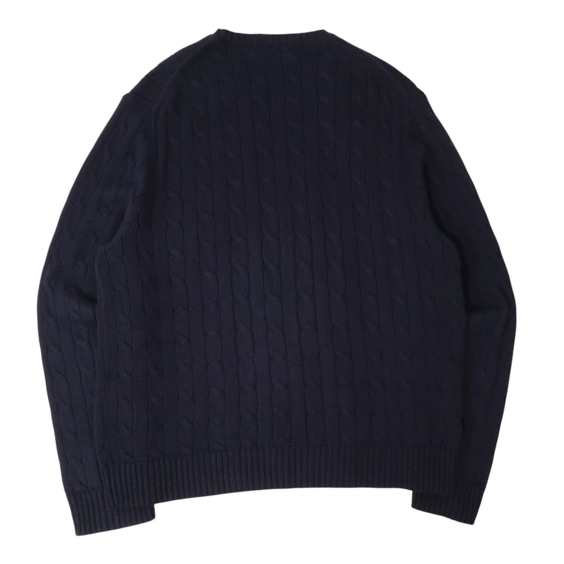 폴로 랄프로렌 QR 네이비 케이블 니트 스웨터 상품이미지5
