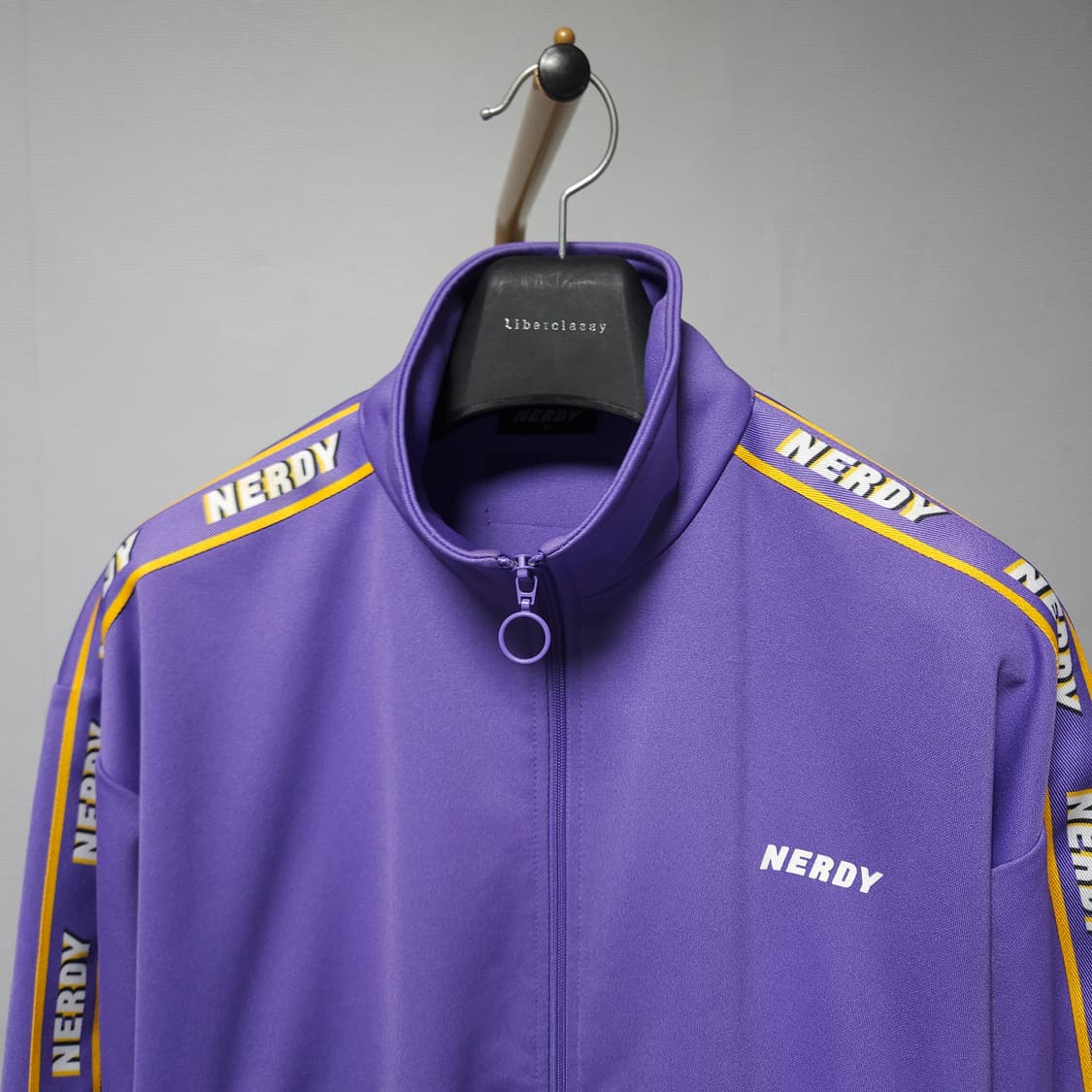 S ) 널디 사이드 로고 퍼플 트랙탑 저지 상품이미지3