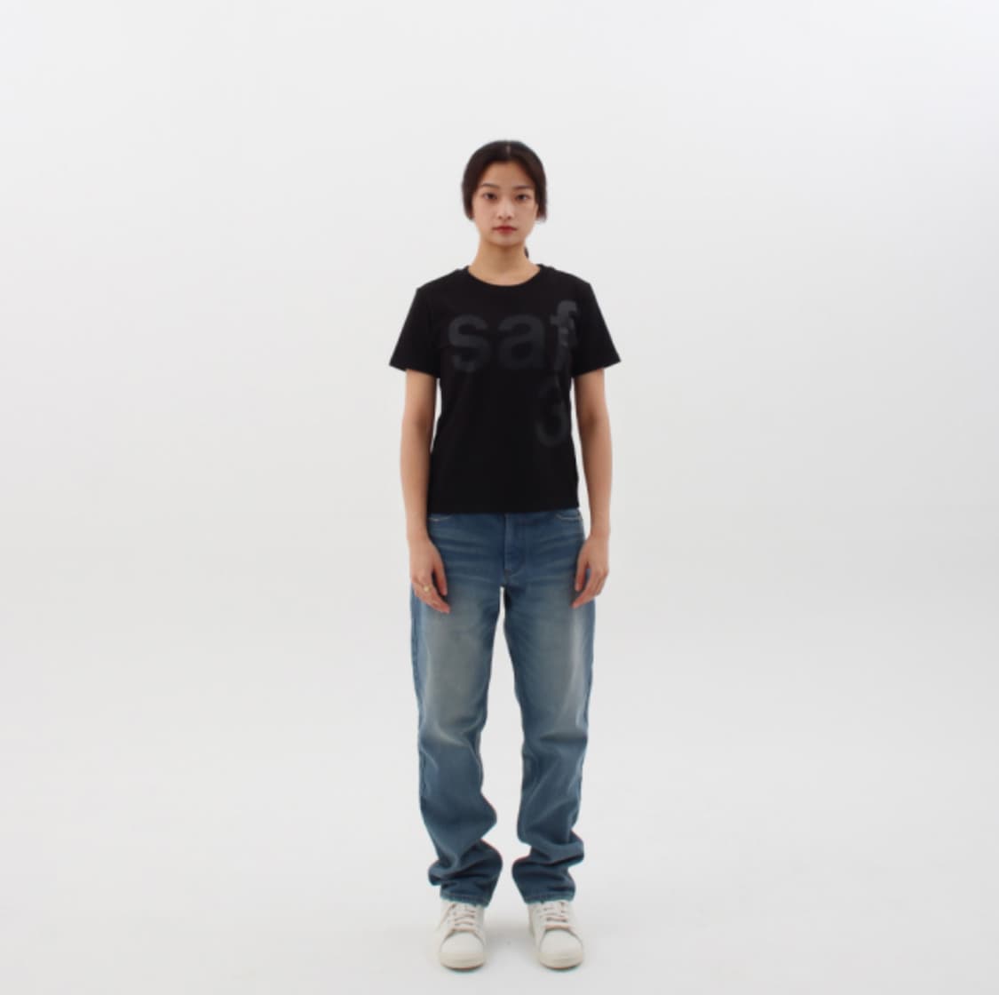 1/2 BASIC SAFARI TEE (BLACK) 상품이미지2