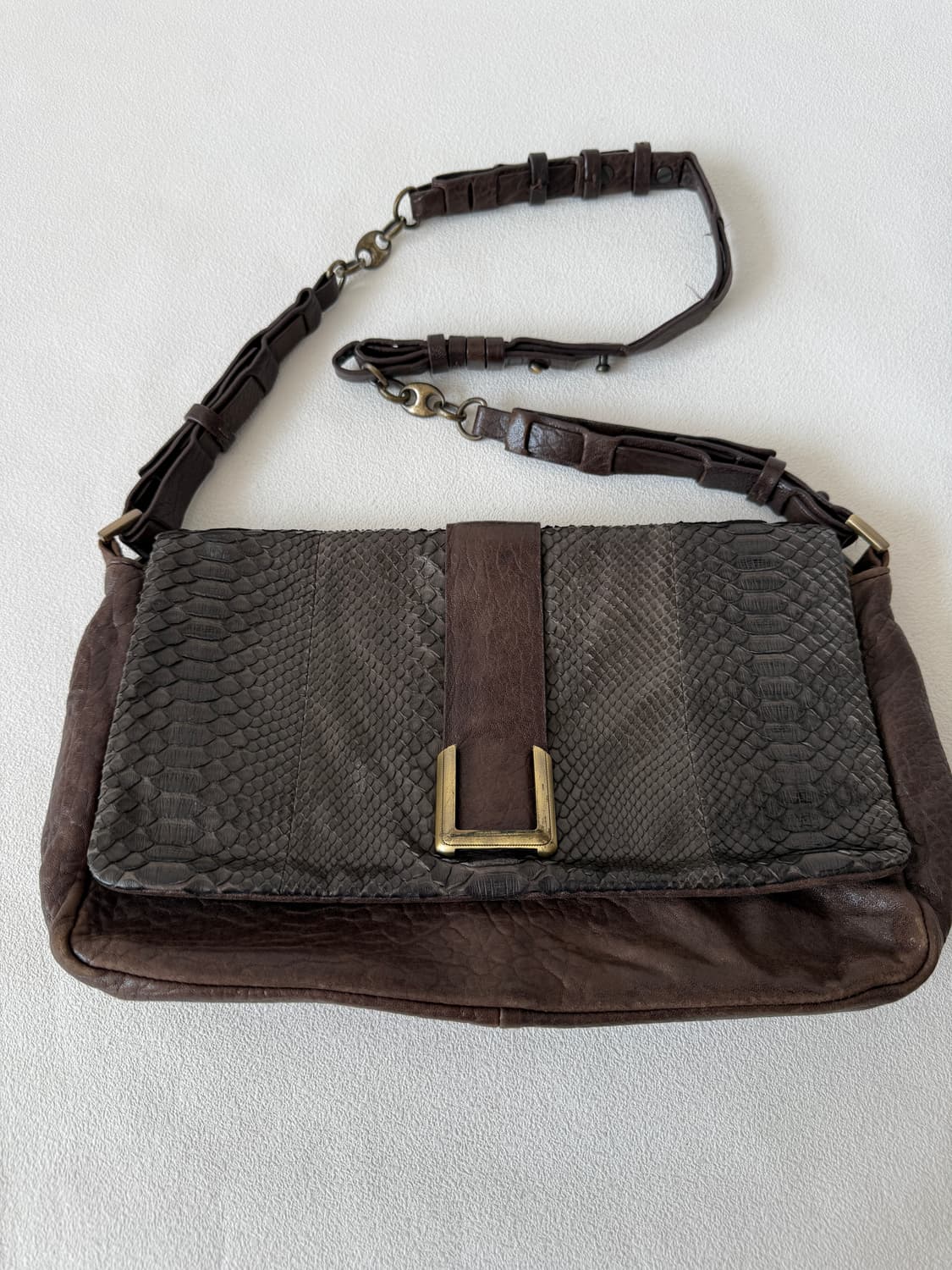 Pre owned 레더 크로스백 상품이미지2