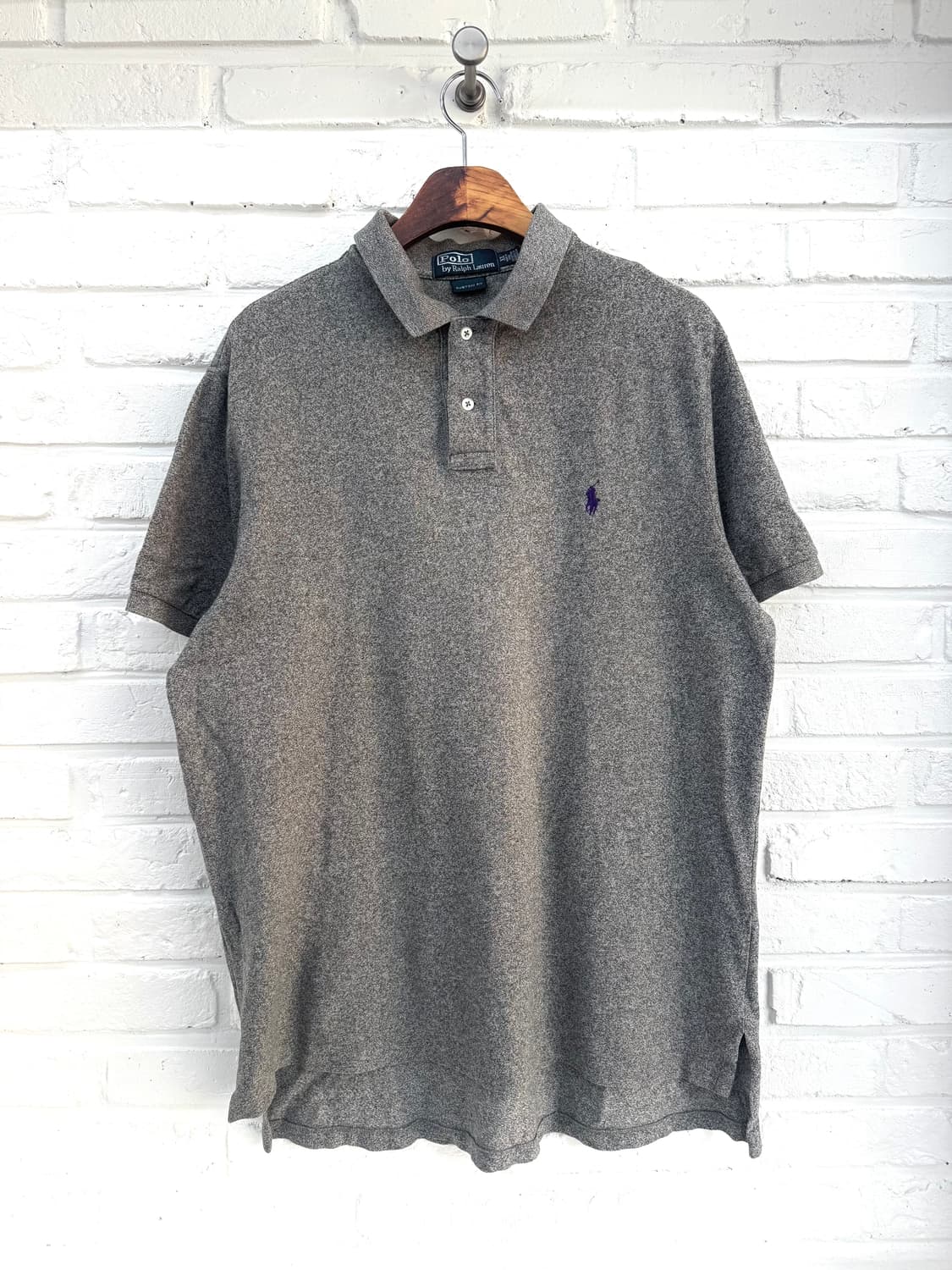 폴로 차콜 커스텀핏 반팔 pk 티셔츠 상품이미지3
