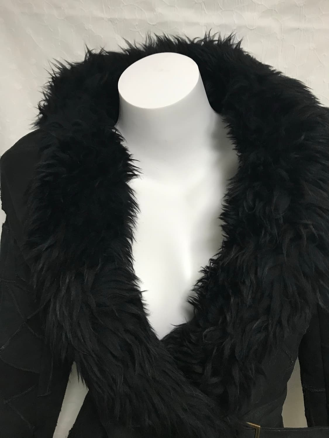 빈티지 쉽스킨 양가죽 패치워크 레더 퍼자켓 상품이미지4