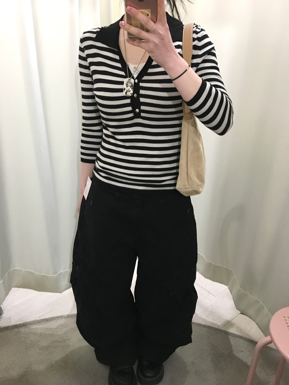 emma james stripe v-neck knit 상품이미지2