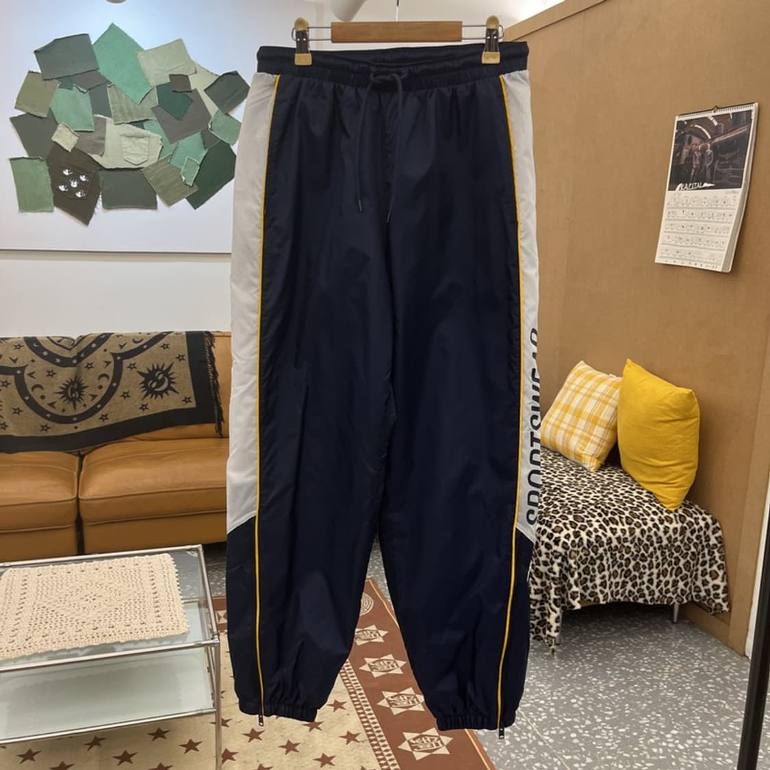 나이키 클럽 올드스쿨 스트릿 힙합 바람막이 트랙팬츠 M C09967 상품이미지3