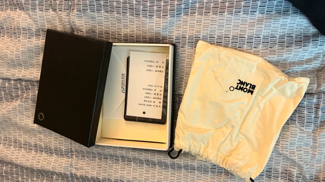 몽블랑 블랙 명함,카드지갑 풀세트 상품이미지4