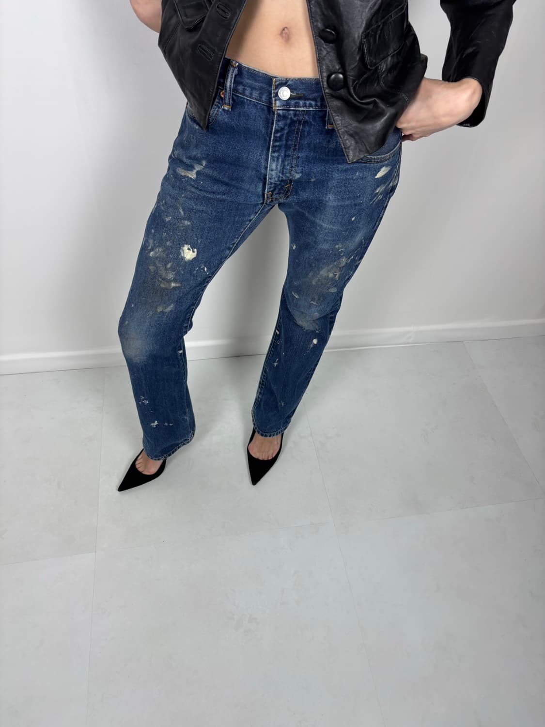 LEVIS 517 WASHED DIRTY PAINTING 상품이미지4