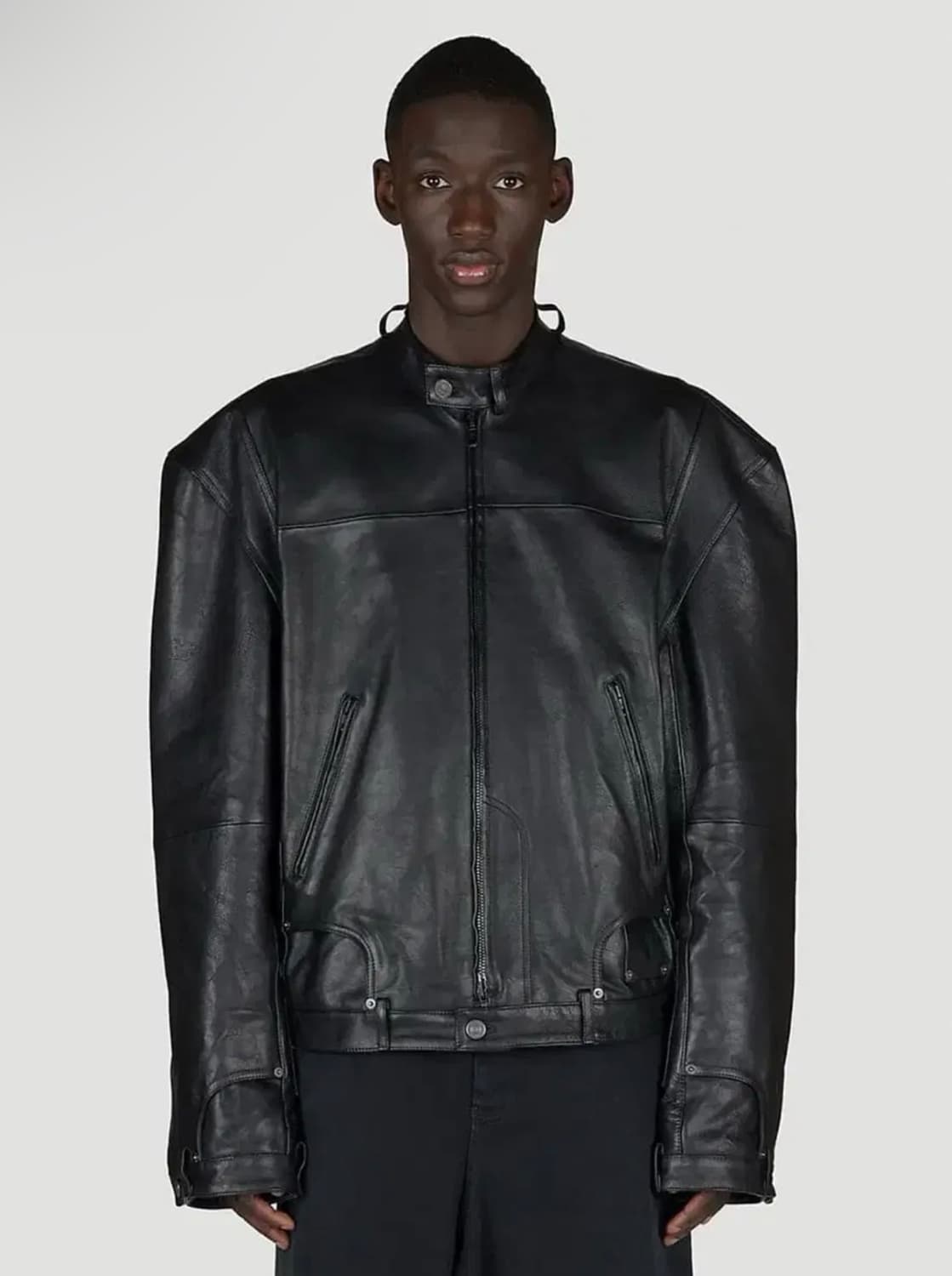 [3]발렌시아가 디컨스트럭티드 레더 자켓 상품이미지2