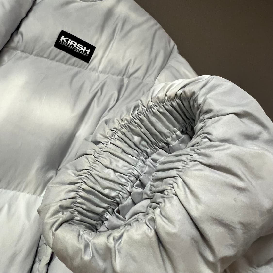 키르시 덕다운 숏패딩 그레이 상품이미지5