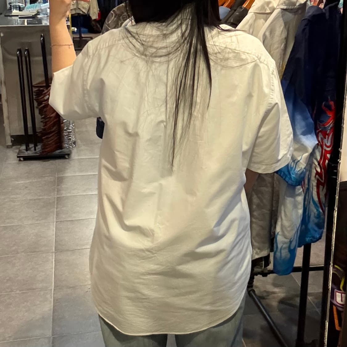 [NO.9] 폴로 반팔 셔츠 화이트 상품이미지4