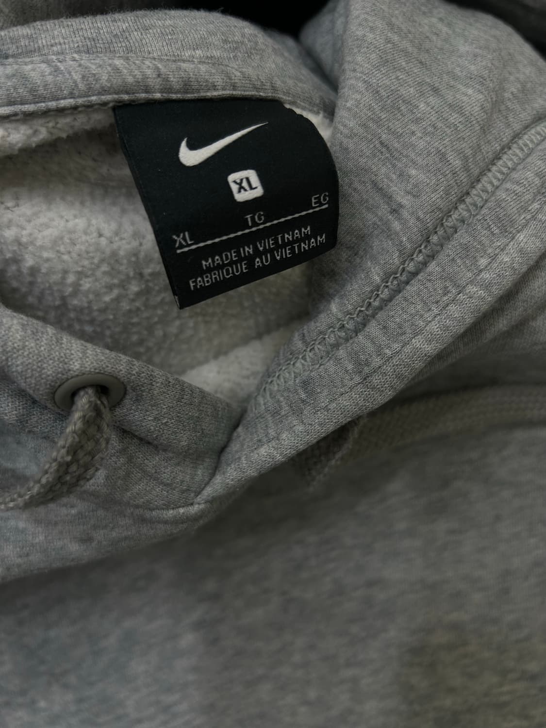 [XL]나이키 스우시 후드/그레이/기모 상품이미지6