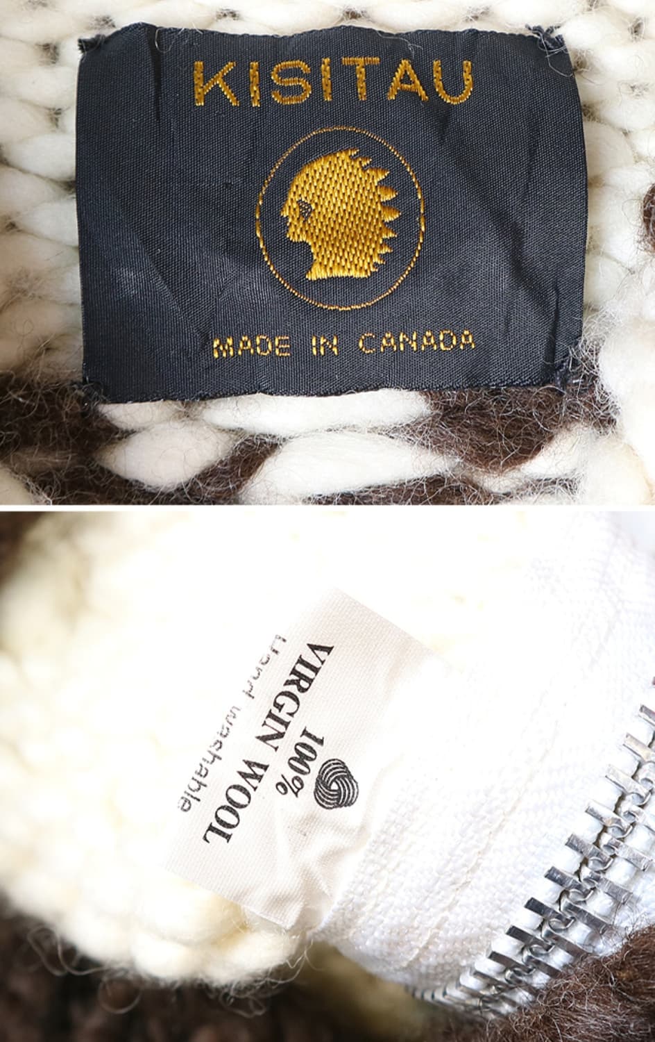 캐나다 핸드메이드 양모100% 인디언 코위찬 스웨터 cowichan

 상품이미지9