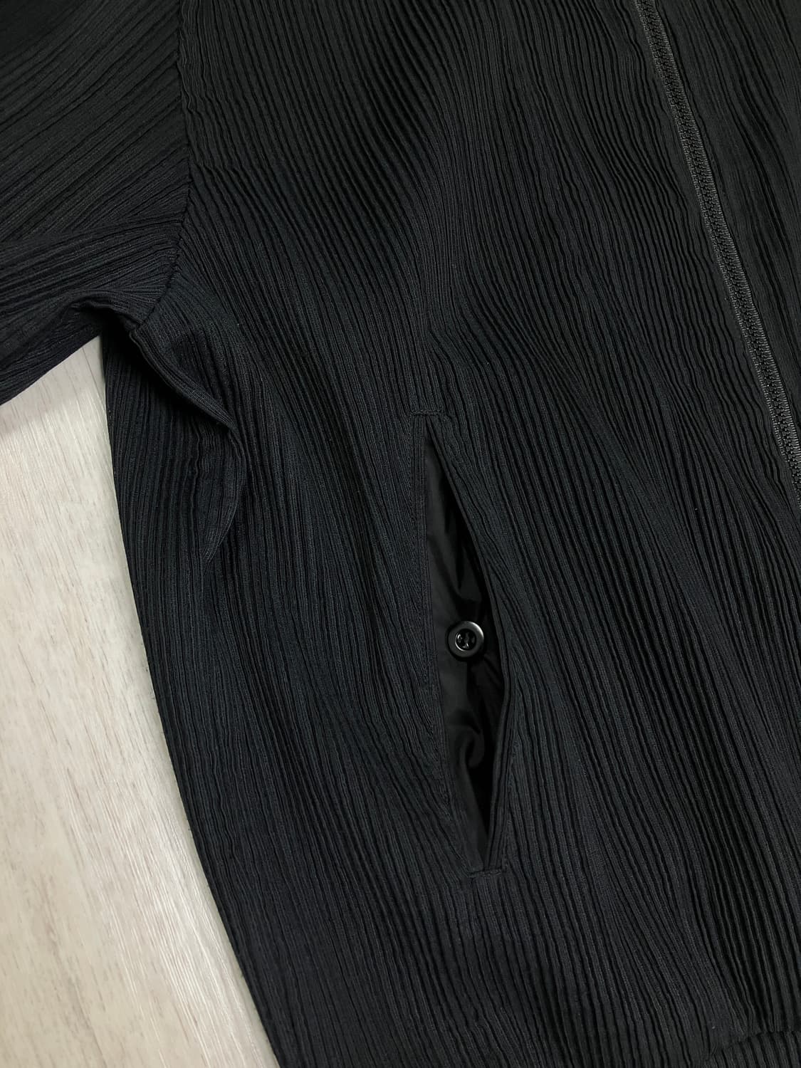 [105] 타임옴므 플리츠 블루종 재킷 상품이미지4