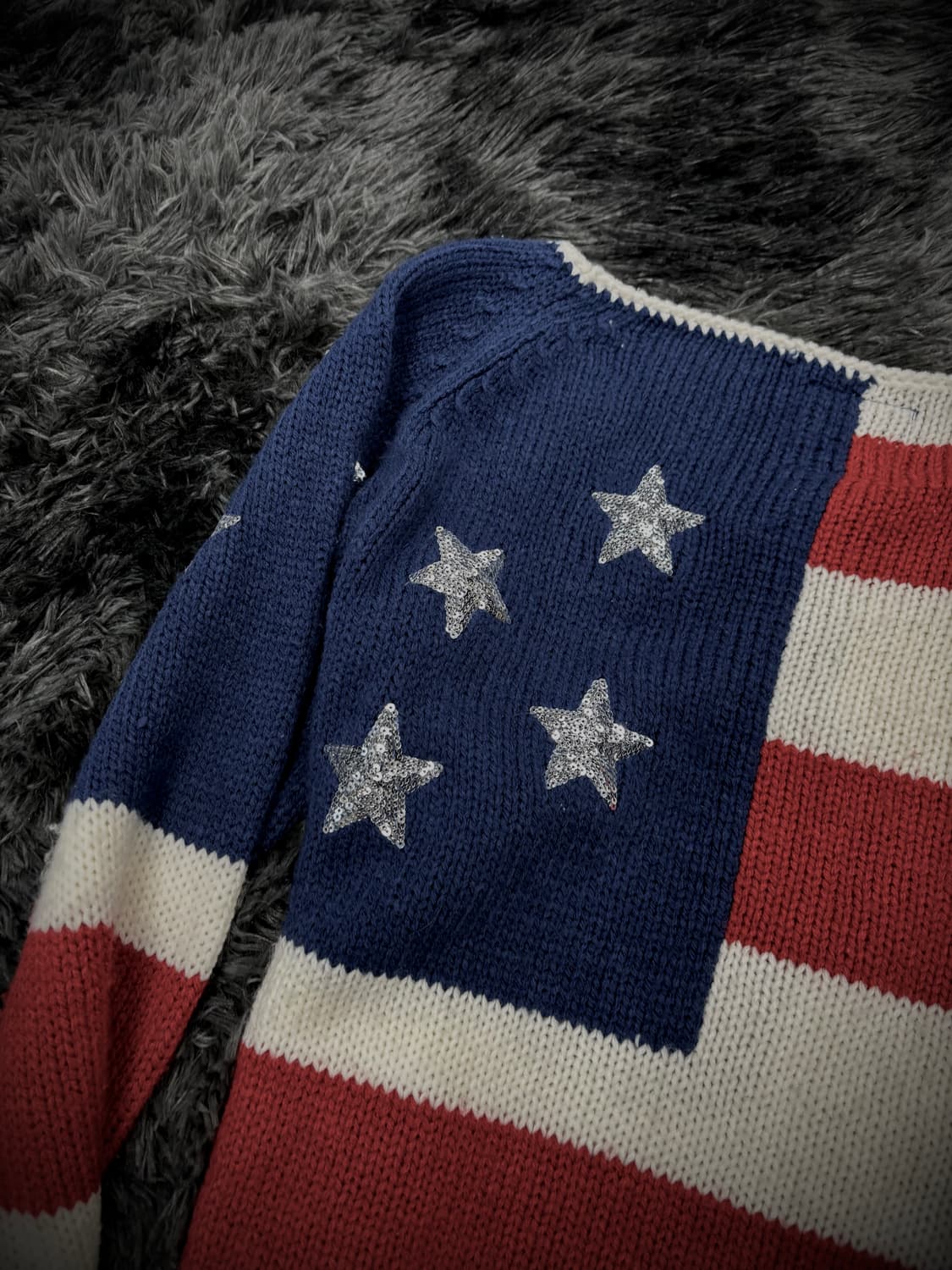 Glad News 성조기 니트 상품이미지4