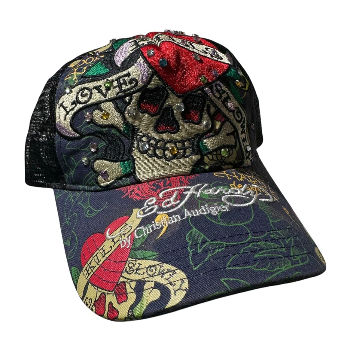 에드하디 로즈 스컬 큐빅 트러커 메쉬 볼캡 상품이미지2