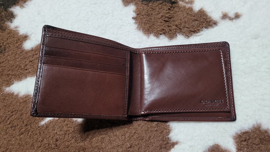 COACH 올드 코치 남성용 가죽 반지갑(새제품) 상품이미지1