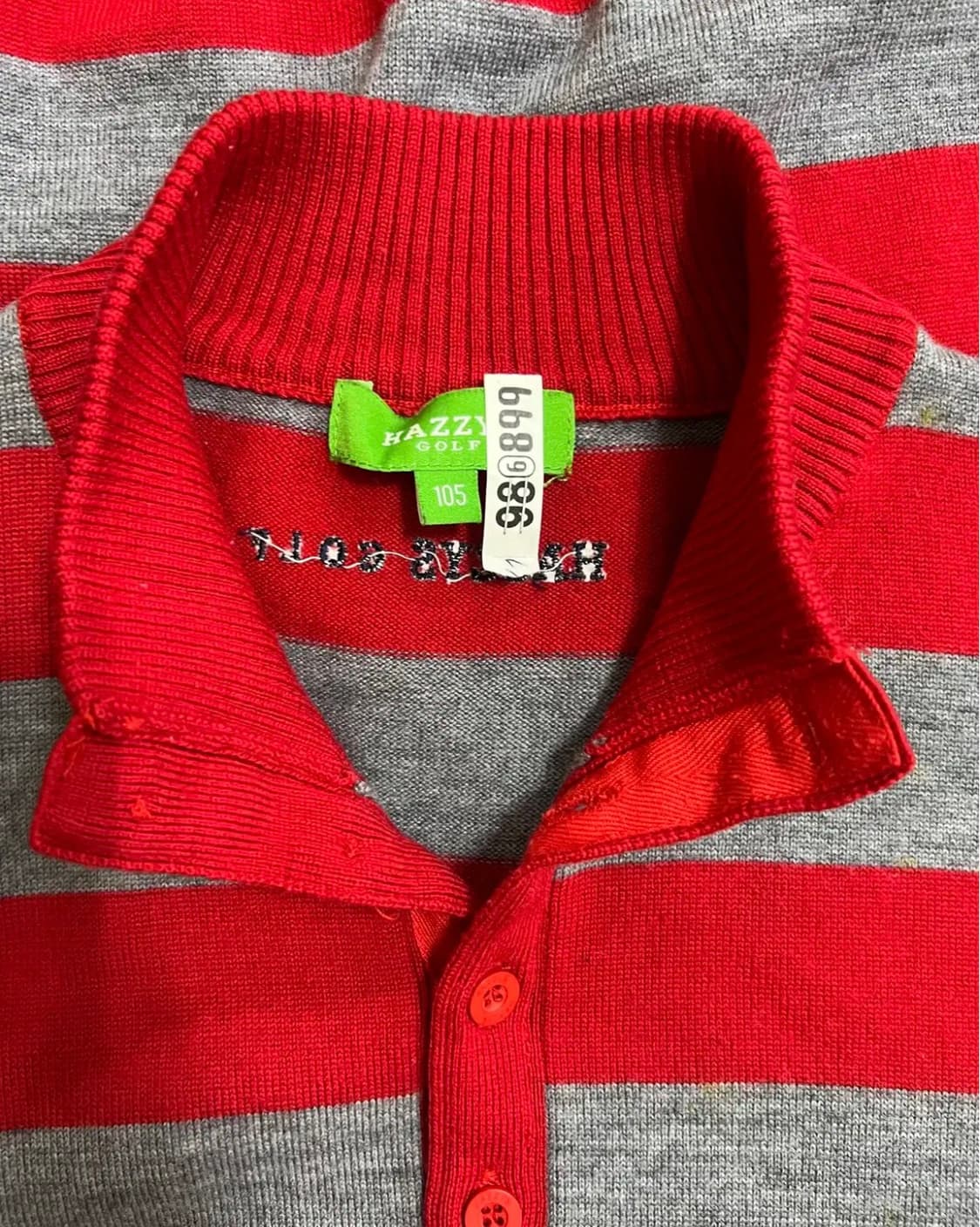 헤지스골프 남성 레드스트라이프 터틀넥울니트 105 상품이미지4