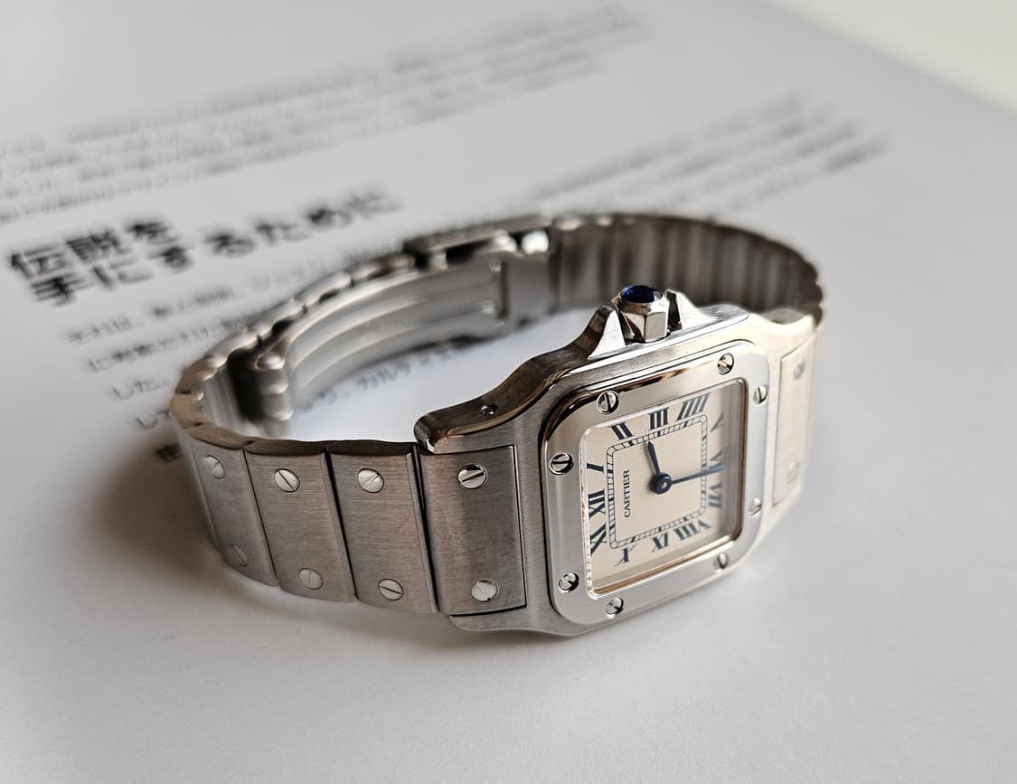 까르띠에 산토스 갈베 스틸 쿼츠 스몰 상품이미지1