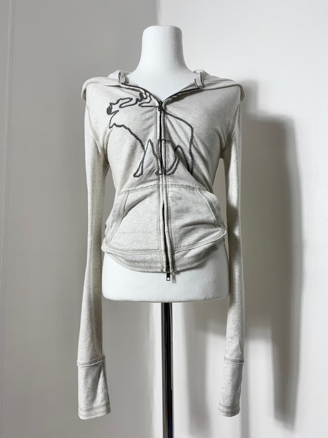 아베크롬비 오트밀 후드집 상품이미지1