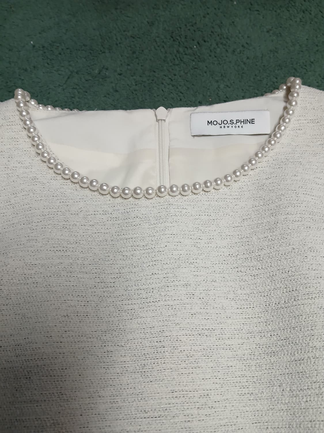 MOJO.S.PHINE 상견례 아이보리 진주넥 원피스 55 상품이미지3