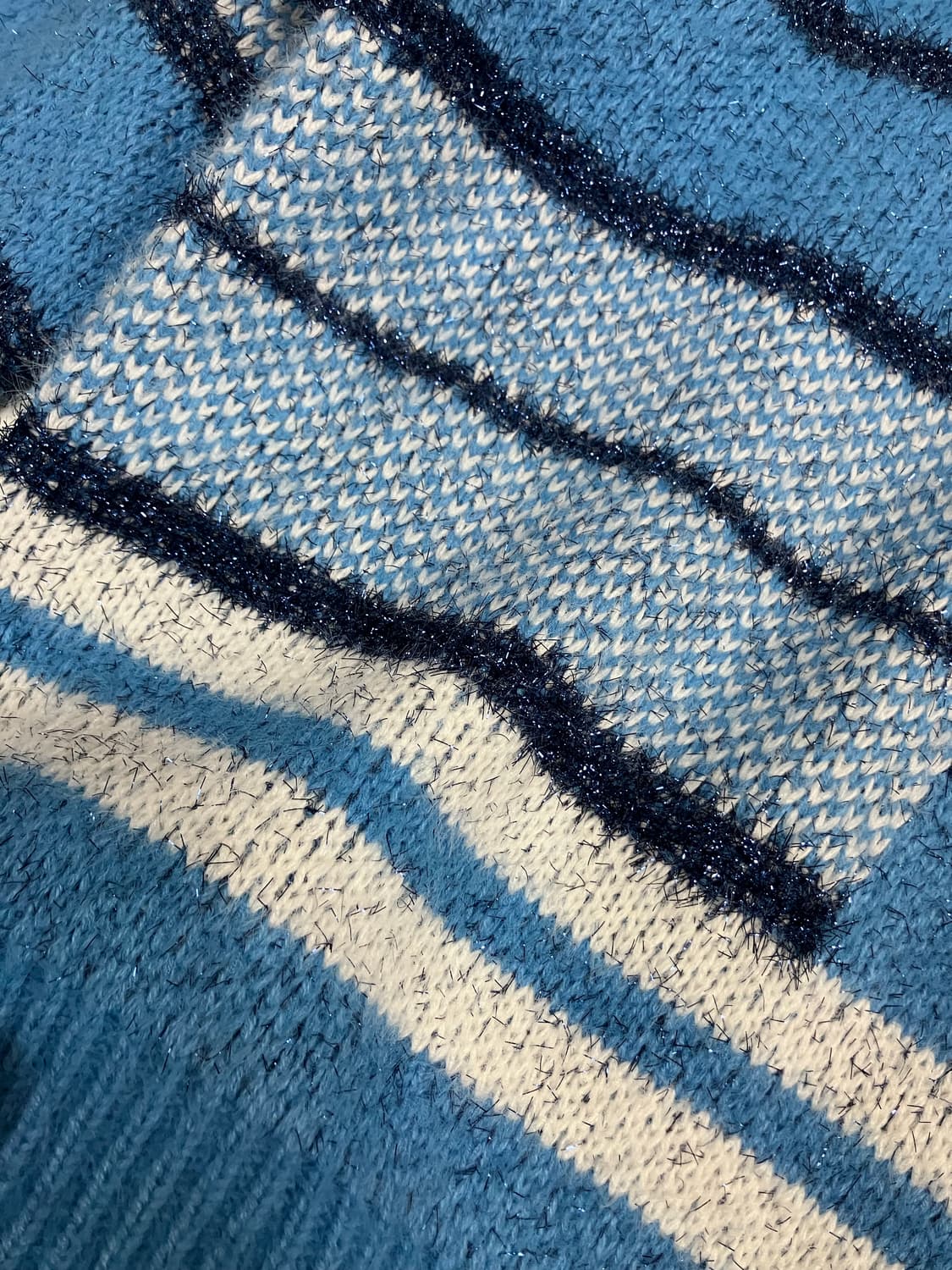 EGOIST 배색 스트라이프 니트 스웨터 F 상품이미지5