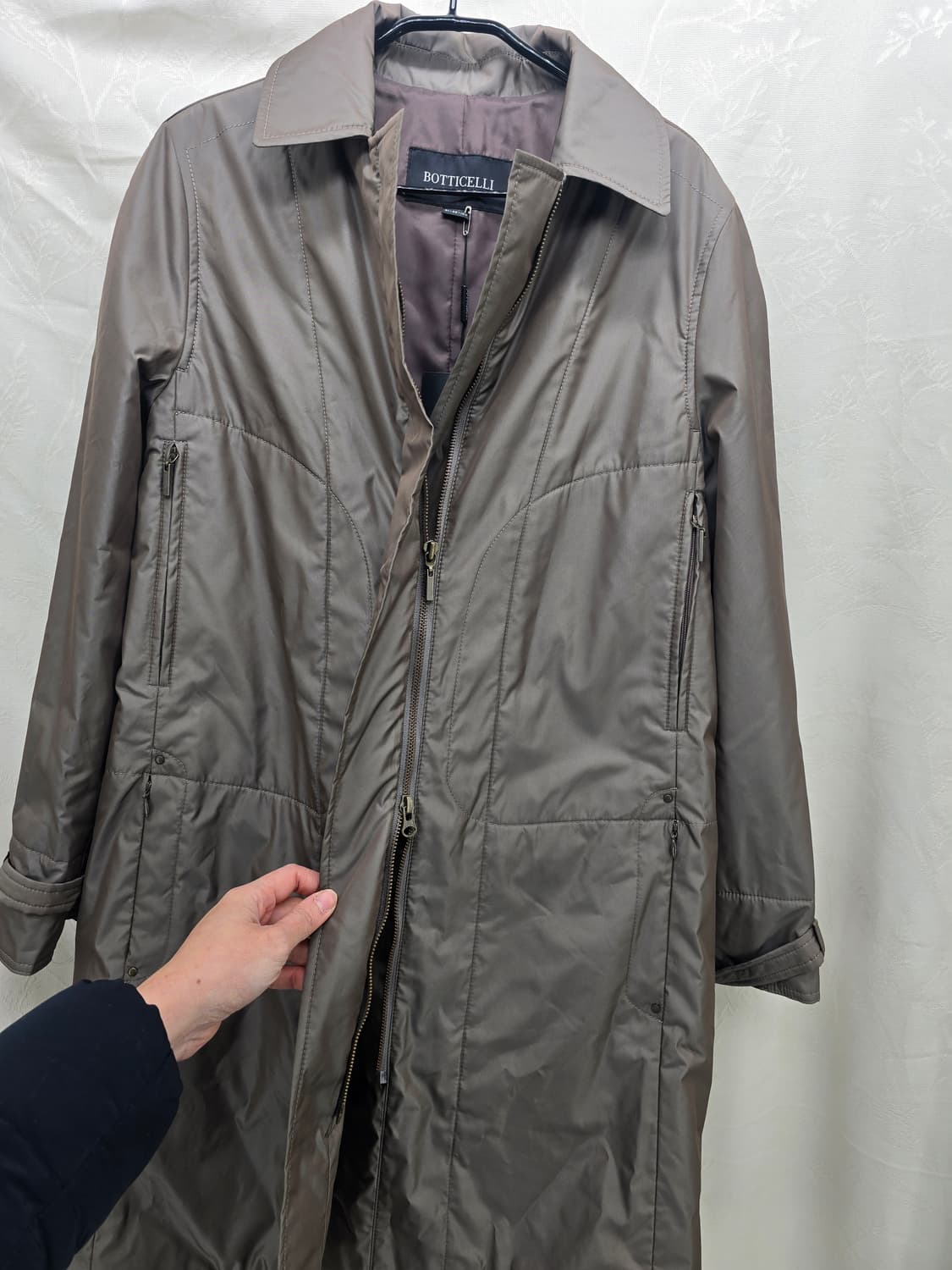 BOTTICELLI 보띠첼리 여성 브라운 트렌치코트 46사이즈 상품이미지3